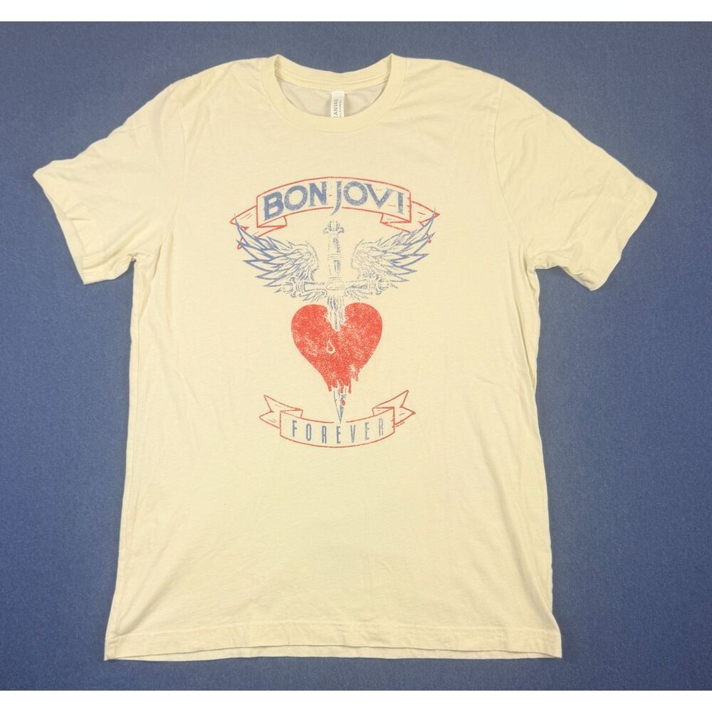 Bon Jovi Forever Tour Graphic T Shirt Mens L Band Concert Rock Tee
